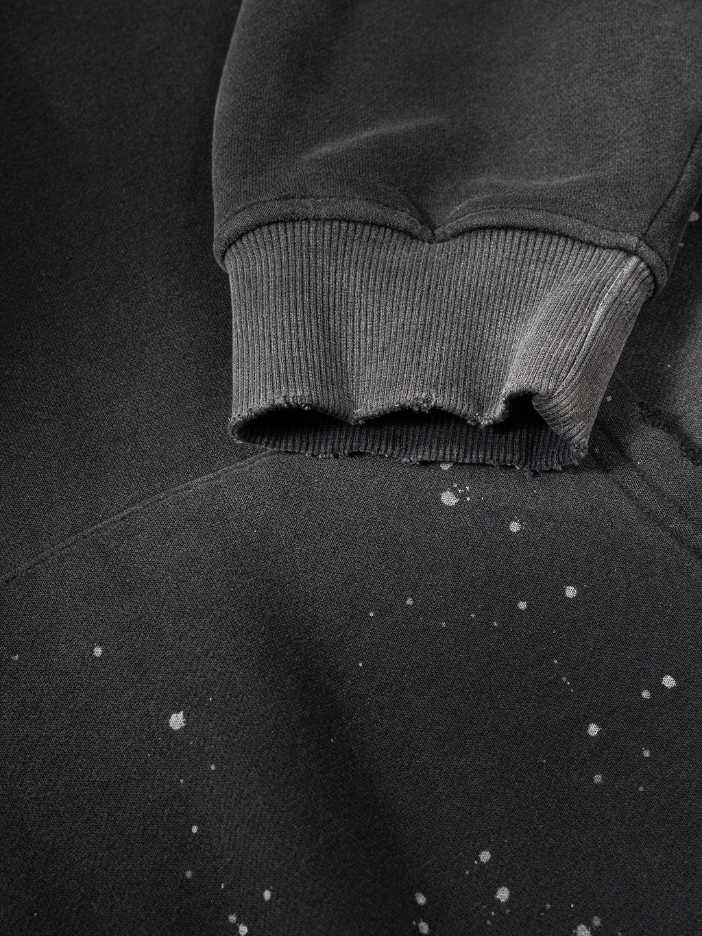 Never Silent - Vintage Washed Frayed Fleece Hoodie