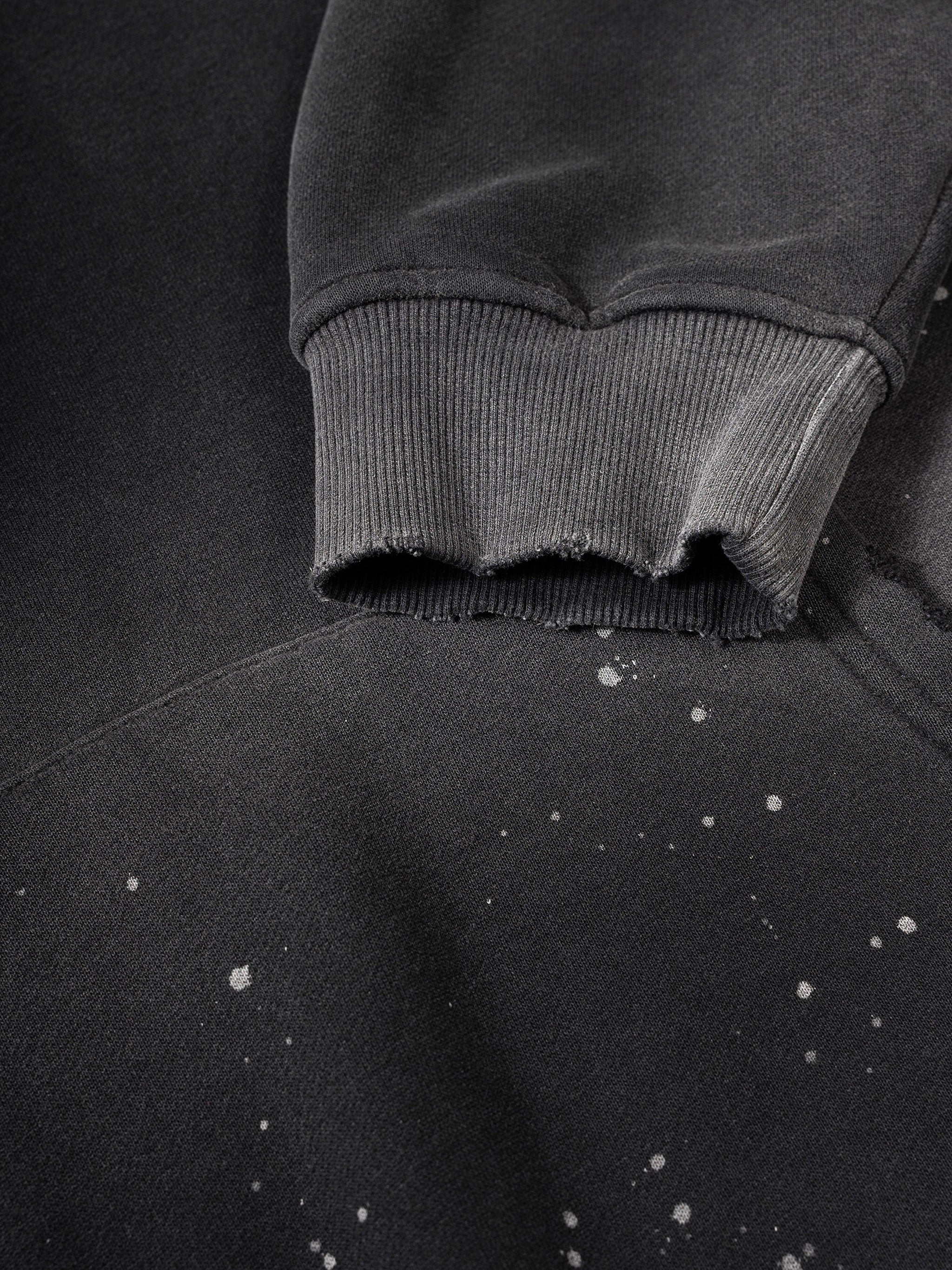 Never Silent - Vintage Washed Frayed Fleece Hoodie